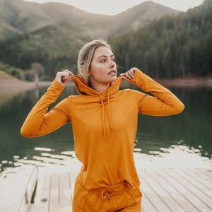 Senita Athletics Weekend Hoodie, Gold, Size Large